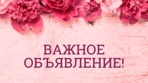 Дорогие друзья, у нас важное объявление!